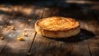 © Ummeya - Delicious Golden Brown Pastry on Rustic Wooden Table Baked Goods Sweet Treat
