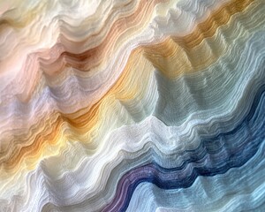 Wall Mural - abstract waves of colorful lines creating a textured background