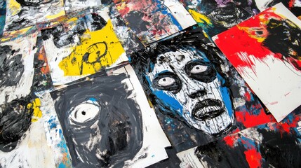Wall Mural - creative artwork showcasing bold expression in natural light