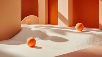 Wall Mural - minimalist school programs setup with soft lighting