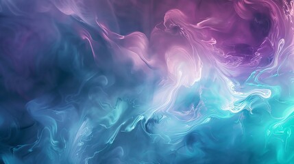 Wall Mural - abstract swirling patterns of blue, purple and white.