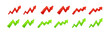 © Богдан Скрипник - Pixel art red and green arrows pointing up, suggesting financial growth and positive change.