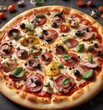 © Ton - Aromatic pizza with juicy toppings and bubbly sauce,  tomatoes,  big pepperoni