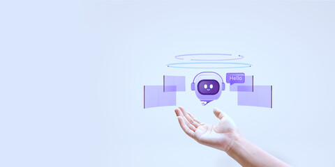 a hand showing technology, generative ai, artificial intelligence, cyber security, digital transform