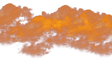 Wall Mural - abstract watercolor paint stains on transparent background