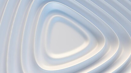 Wall Mural - white abstract 3d background. neutral bright motion texture with copy space. beautiful waves animati