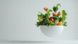 © Handy Birdy - Calories Deficit Weight Control Concept, Holographic meal prep, calorie deficit calculation, digital nutrition assistant, sleek design