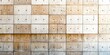© InfiniteBackdrops - Industrial Grid: Close-up view of an industrial grid of concrete blocks, forming a repeating pattern with a minimalist, modern aesthetic