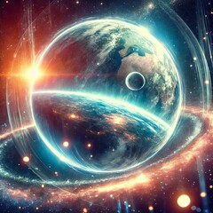 Wall Mural - Orbit Luminescence