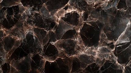 Wall Mural - Dark brown marble texture, seamless pattern, digital art, high resolution