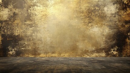 Wall Mural - Vintage painted, very tall photography backdrop with dark