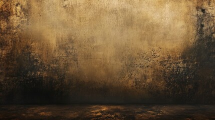 Wall Mural - Vintage painted, very tall photography backdrop with dark