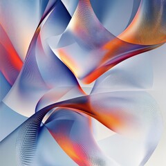 Poster - Abstract Gradient Waves: A Symphony of Colors and Textures in Smooth and Mesmerizing Harmony