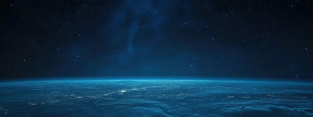 Wall Mural - a blue sky with a few stars in the background. the sky is very clear and the stars are very bright