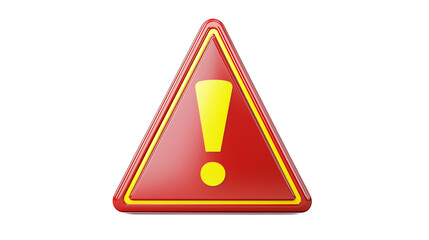 Wall Mural - Warning triangle sign isolated 