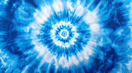 Wall Mural - Abstract tie-dye background with blue and white colors, creating an artistic pattern