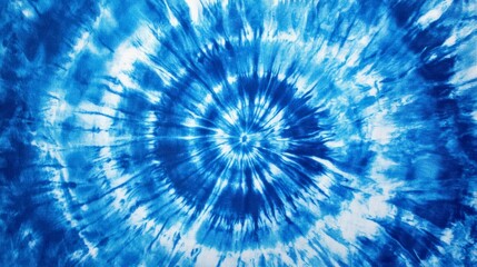 Wall Mural - Abstract tie-dye background with blue and white colors, creating an artistic pattern