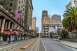 © Nicola - A view up Powell Street along the side of Union Square in the morning in San Francisco in early springtime