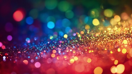 Wall Mural - rainbow glitter background and rainbow rainbow sparkling glitter