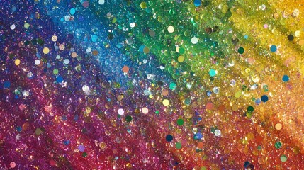 Wall Mural - rainbow glitter background and rainbow rainbow sparkling glitter