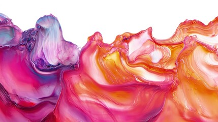 Wall Mural - Tie-dye pattern, vibrant colors and white background