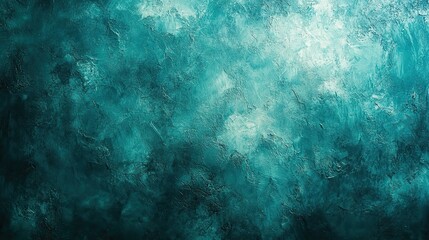 Wall Mural - teal green solid colored abstract painted canvas texture with a vintage grunge background. this eleg