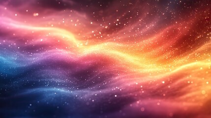 Wall Mural - this abstract pastel rainbow gradient background features a grainy texture and soft noise effect, cr