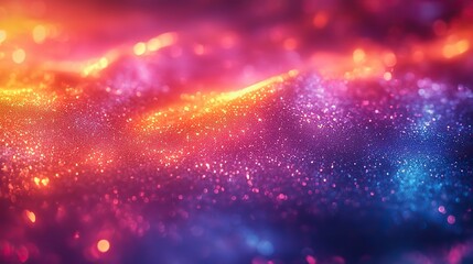 Wall Mural - vibrant, colorful holographic background with a neon glow.
