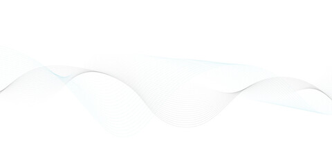 Poster - Smooth wave abstract vector background with shadow. background image with dynamic curves. Abstract blue futuristic blend waves lines technology background and sound wave lines on white background.
