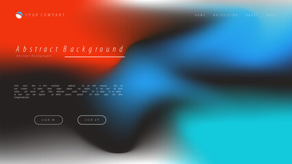 Wall Mural - Mesh gradient abstract background for your landing page design. Minimal background for website designs