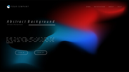 Wall Mural - Mesh gradient abstract background for your landing page design. Minimal background for website designs