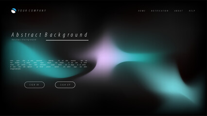 Wall Mural - Mesh gradient abstract background for your landing page design. Minimal background for website designs