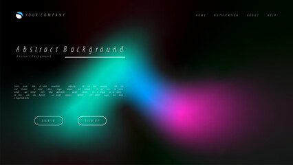 Wall Mural - Mesh gradient abstract background for your landing page design. Minimal background for website designs