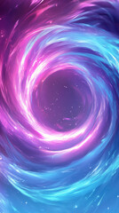 Wall Mural - swirling pink and blue energy creating a cosmic vortex