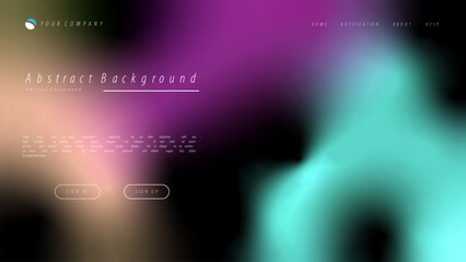 Wall Mural - Mesh gradient abstract background for your landing page design. Minimal background for website designs