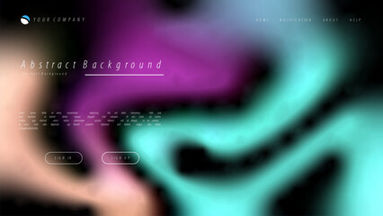 Wall Mural - Mesh gradient abstract background for your landing page design. Minimal background for website designs