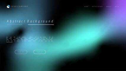 Wall Mural - Mesh gradient abstract background for your landing page design. Minimal background for website designs