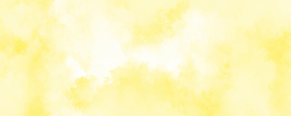 Wall Mural - Abstract yellow background. Abstract watercolor drawing on a paper image. grunge texture and backdrop background. Abstract yellow watercolor background for your design, watercolor background concept.	