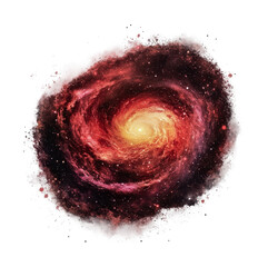 Wall Mural - cosmic whirlpool of vibrant colors reflects the wonders of the universe, igniting curiosity and imag