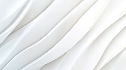 Wall Mural - abstract wave: a minimalist design of smooth, undulating white waves, creating a sense of fluidity, 