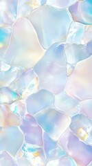 Wall Mural - abstract iridescent surface: an enchanting abstract composition featuring a mosaic of translucent, i