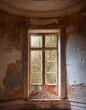 © Hatzfeld - Window of an Abandoned Historic Villa, Nostalgic and Mysterious Atmosphere