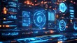 © Rere_Art151 - Digital futuristic user interface displaying data analytics and information