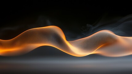 Poster - Abstract Fire Flow, Dark Background