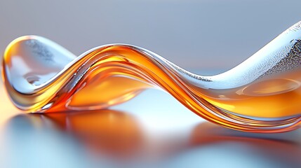 Poster - Abstract Liquid Flow, Smooth Curves