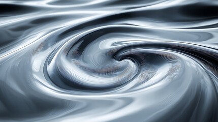 Poster - Abstract liquid swirl, motion, metal