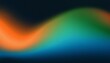 © l1gend - Grainy gradient background blue green orange abstract glowing color wave, black dark backdrop noise texture banner poster header design