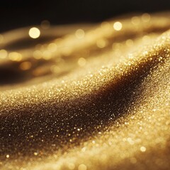 Leinwandbilder - Golden Glimmer: A Textured Landscape of Shimmering Light and Shadow, Creating a Rich and Luxurious Visual Experience.