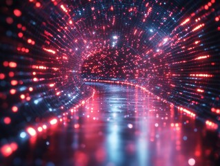 Poster - Abstract Cityscape at Night with Blurred Lights