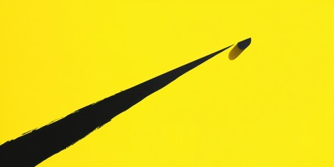 Wall Mural - abstract artwork that features a vibrant yellow color scheme and captivating shadow play
